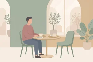 Illustration representing personal relationship needs and compatibility
