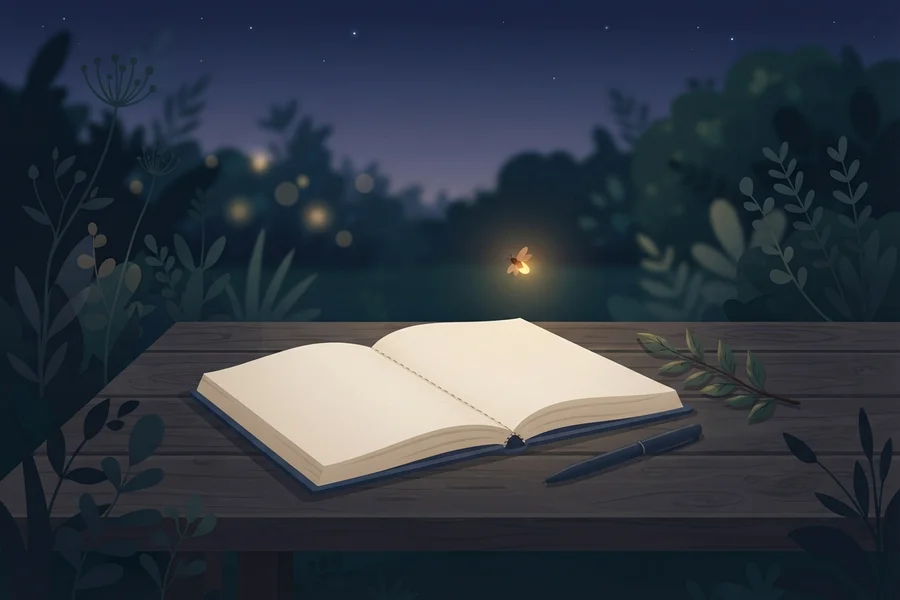 Ilustración de una chispa pequeña junto a un corazón, en tono ligero.